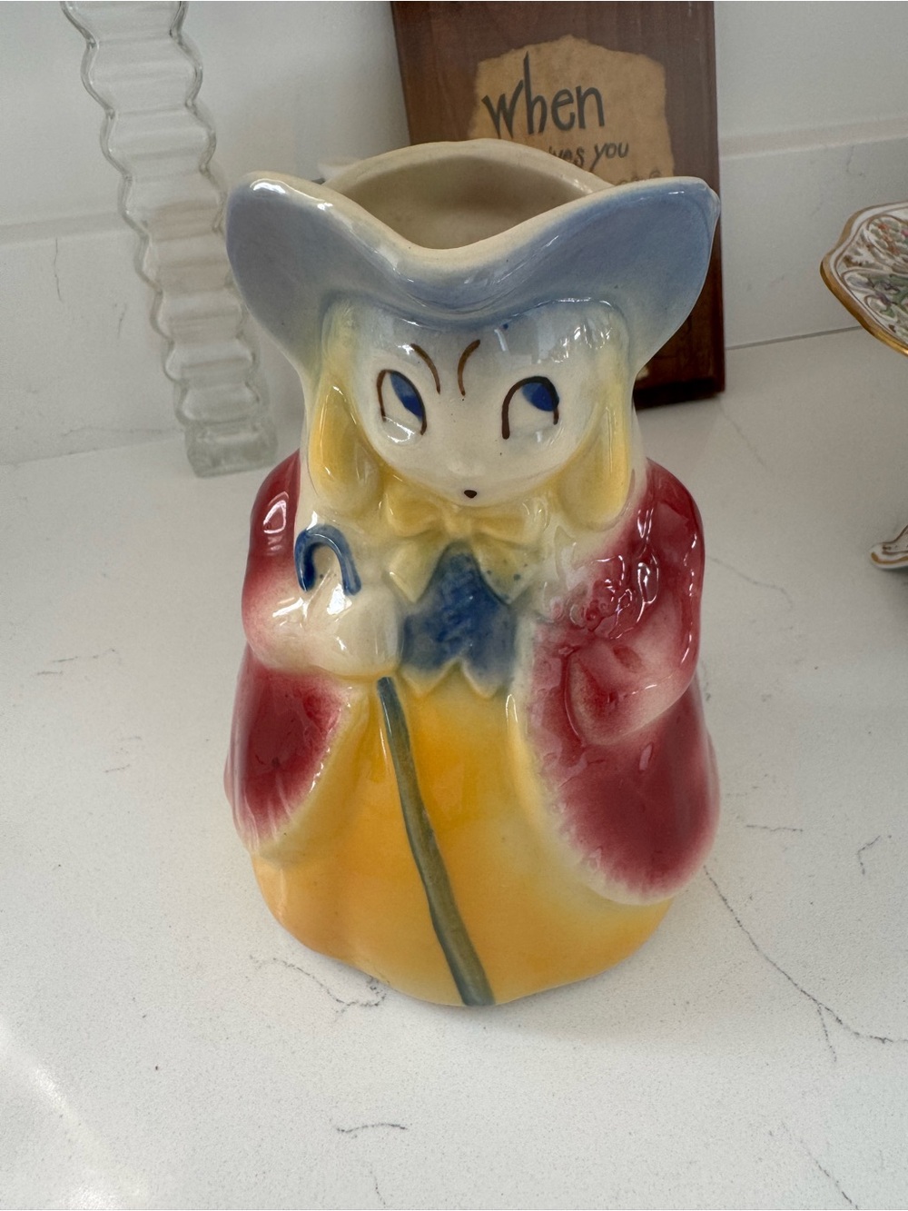 Little Bo Peep Ceramic Figurine pitcher Shawnee USA